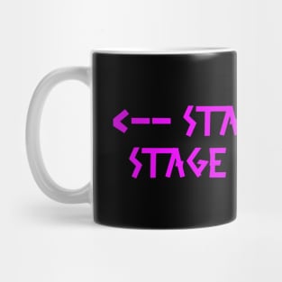 stage right  stage left Pink Mug